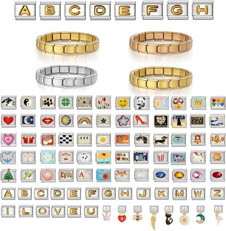 Bracelet à charms italien personnalisable