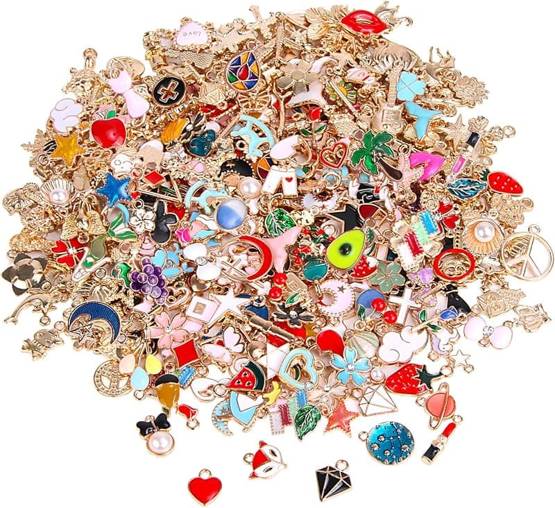 SANNIX — Assortiment de 350 breloques et pendentifs pour bijoux
