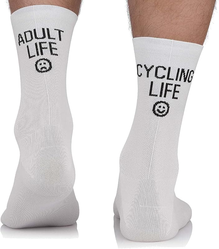 Chaussettes de Vélo Respirantes à Motif