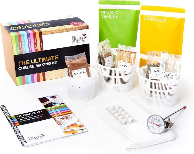 Kit de fabrication de fromage maison, 10 recettes