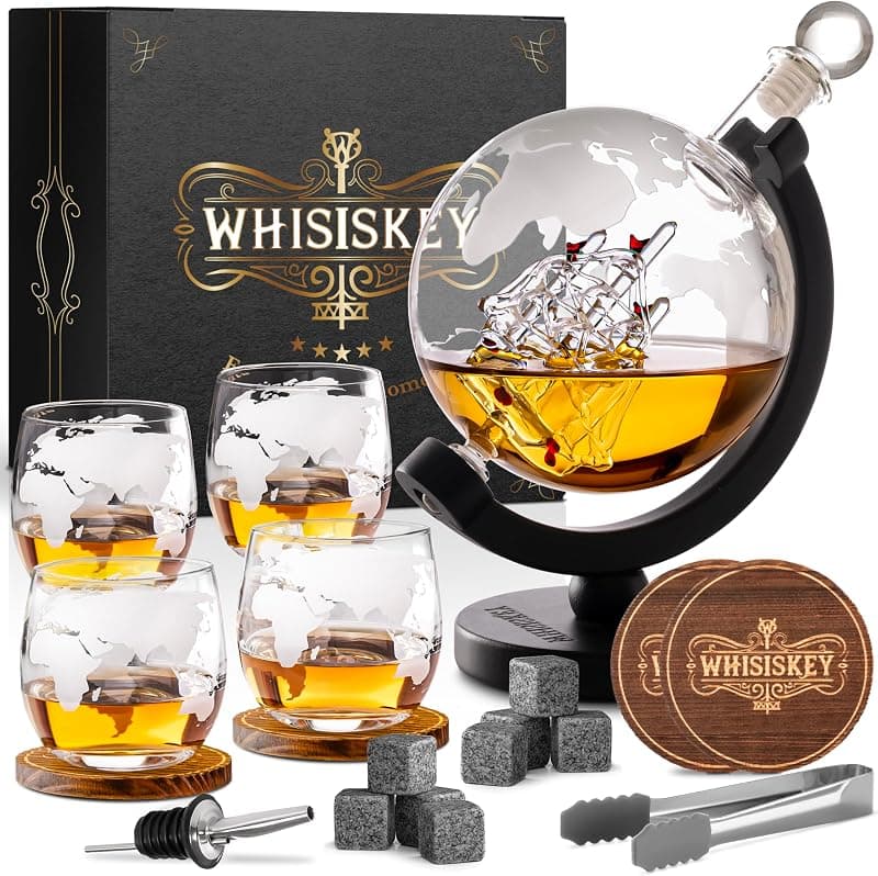 WHISISKEY — Coffret carafe globe et verres à whisky