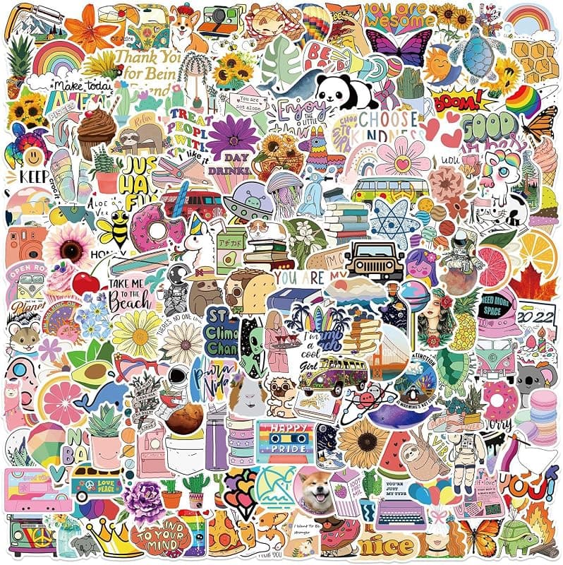 Lot de 200 Stickers Aesthetic — Scrapbooking & Voyage