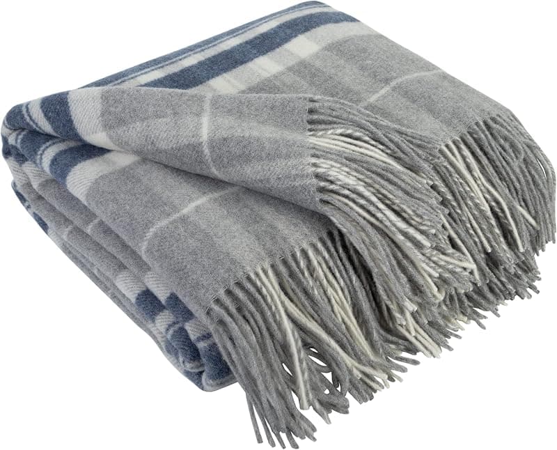 LYHome — Plaid cachemire et mérinos grand format tartan