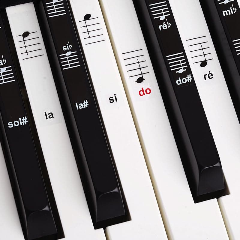 Belfort — Autocollants de notes pour touches de piano
